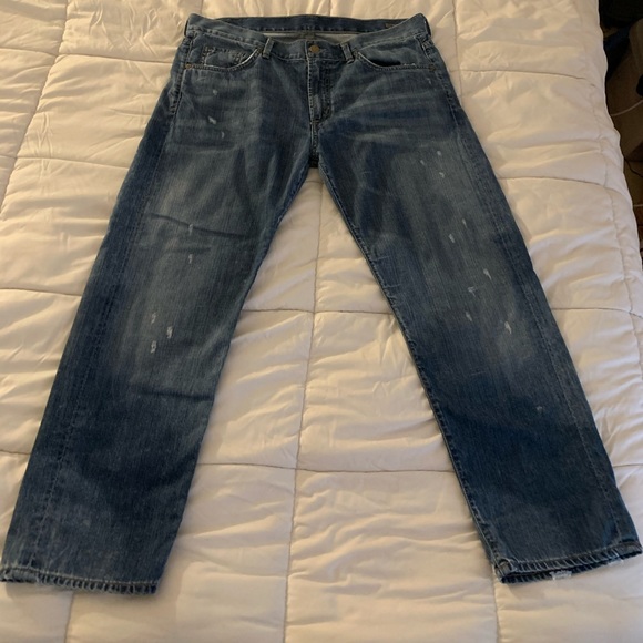 Citizens Of Humanity Denim - Citizens of Humanity by Jerome Dahan Woman’s Distressed Crop Jeans sz31